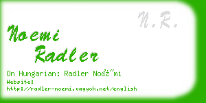 noemi radler business card